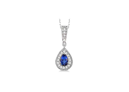 Rhodium Plated | CZ Studded Pendants